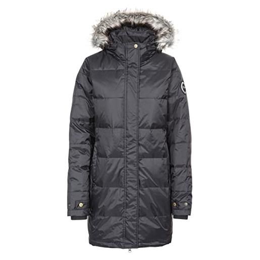 Trespass ophelia warm piumino impermeabile giacca con cappuccio removibile, donna, fajkdon20005_stnxxs, stone, 2x-small