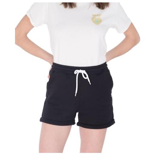 Hurley w oceancare script fleece short pantaloncini bermuda, marshmallow, s donna