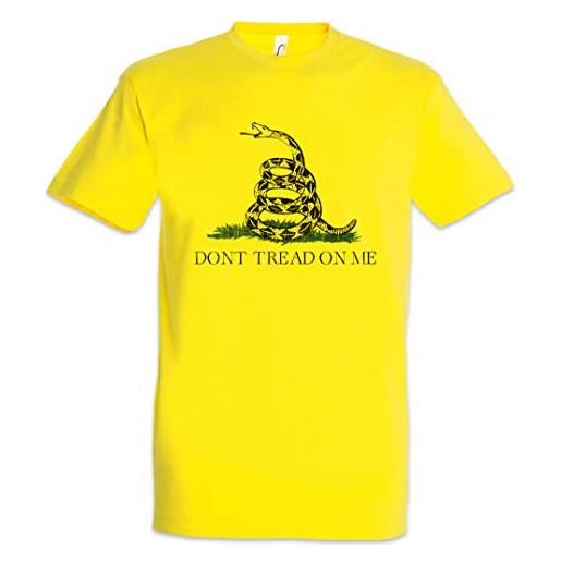 Urban Backwoods don't tread on me ii uomo t-shirt giallo taglia 2xl