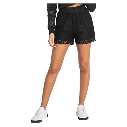 Urban Classics ladies laces shorts pantaloncini, nero (black 00007), 46 (taglia produttore: large) donna