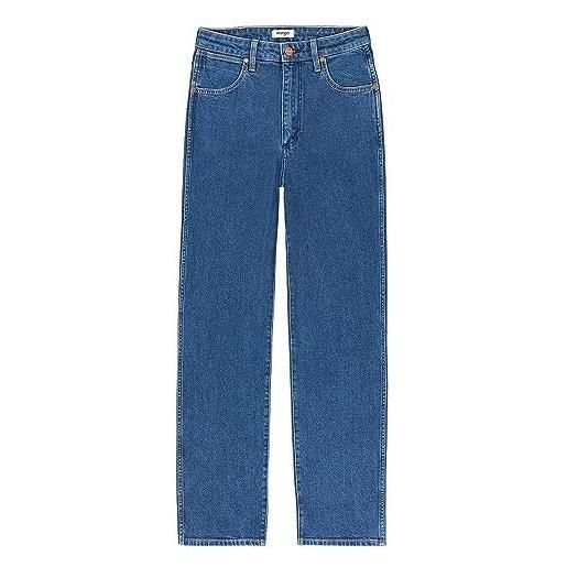 Wrangler mamma dritta jeans, nero, 26w x 32l donna