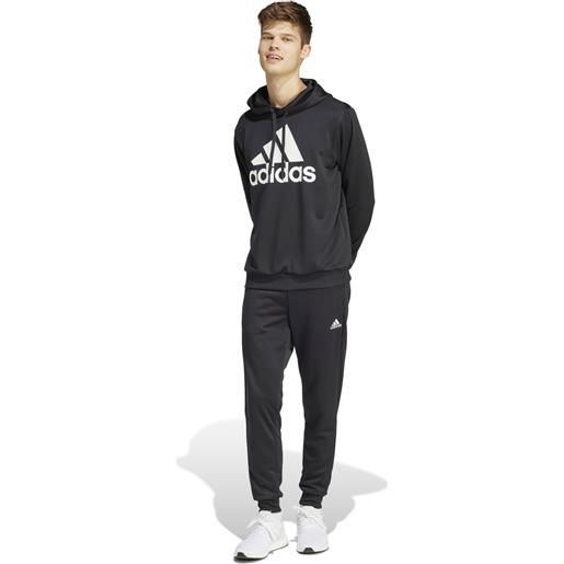 Adidas tuta con logo black/white da uomo