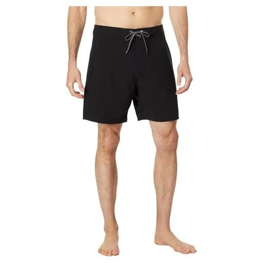Hurley phntm-eco oao solid 18' pantaloncini, nero, 0 uomo