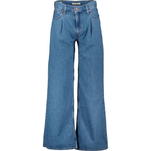 LEVI'S jeans baggy wide leg pinces lung 32 donna