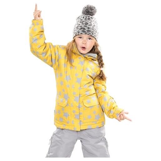Trespass tillie - giacca da sci da ragazza, bambina, tillie, oro, xl