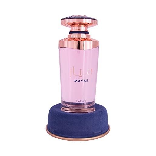 Lattafa perfumes mayar edp - eau de parfum women 100 ml | litchi, fiori bianchi, vaniglia, muschio