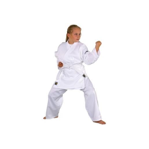 Kwon, kimono bambino karate basic, bianco (weiß), 130cm