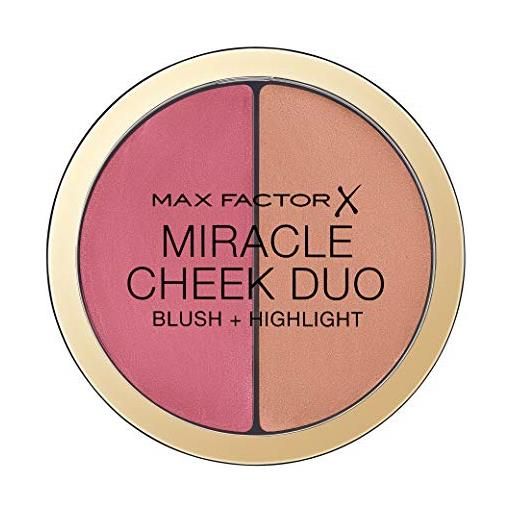 Max Factor miracle cheek duo blushes, 30 rosa polvere & rame, 0,153 grammi