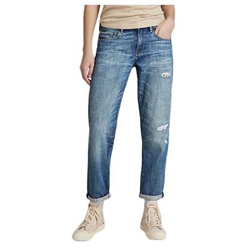 G-STAR RAW kate boyfriend jeans, blu (faded ripped waterfront d15264-d301-d894), 27w / 30l donna