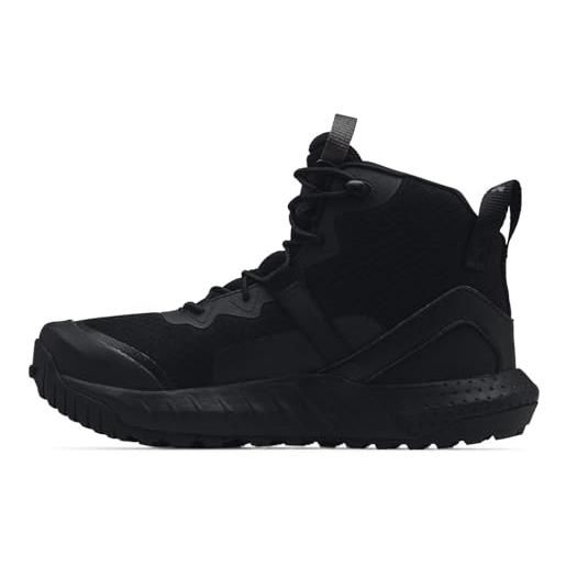 Under Armour ua w micro g valsetz mid, scarpa da trail running bambino, 40.5 eu, nero (black / black / jet gray)
