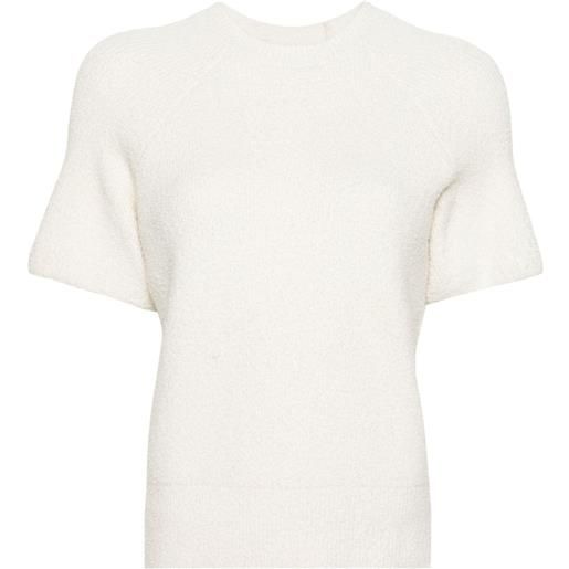 TOTEME t-shirt in maglia - bianco