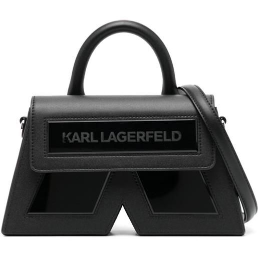 Karl Lagerfeld borsa tote iconic piccola - nero