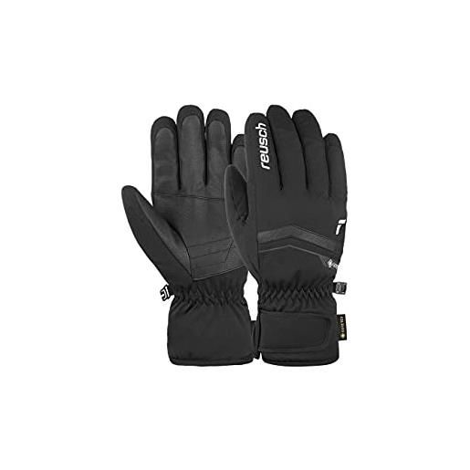 Reusch fergus gore-tex guanti invernali caldi, impermeabili e traspiranti, nero/bianco, 8 uomo