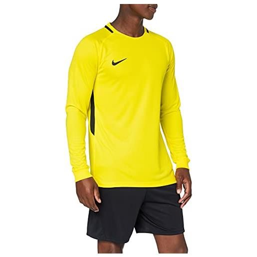 Nike park iii football t-shirt a manica lunga, uomo, green strike/black/black/(black), m