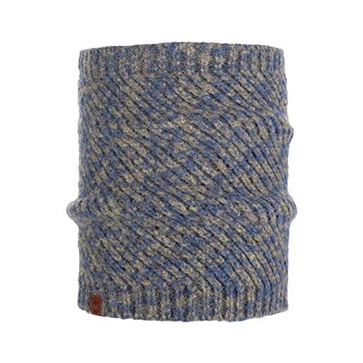 Buff karel - scaldacollo da uomo in maglia, comfort, uomo, scaldacollo lavorato a maglia. , 117882.783.10.00, blu medievale. , taglia unica