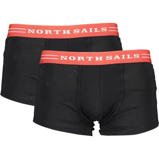 North sails boxer uomo nero bi-pack