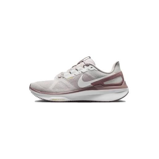 Nike air zoom structure 25, scarpe da corsa donna, platinum violet/white-photon d, 44 eu