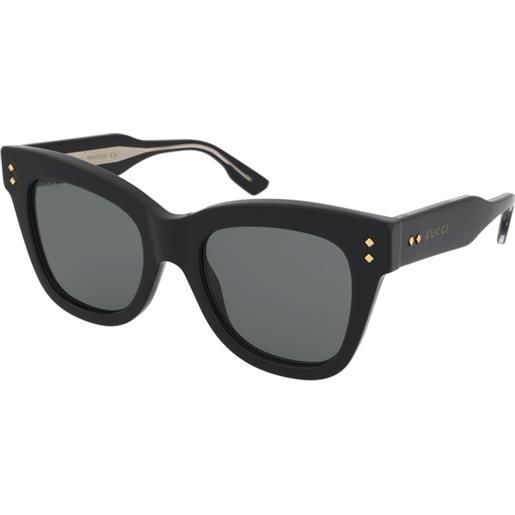 Gucci gg1082s 001 | occhiali da sole graduati o non graduati | prova online | plastica | cat eye | nero | adrialenti