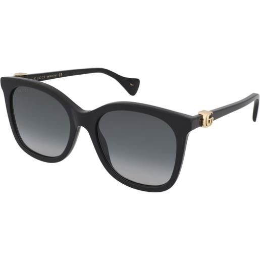 Gucci gg1071s 001 | occhiali da sole graduati o non graduati | prova online | plastica | quadrati | nero | adrialenti
