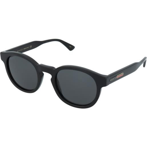 Gucci gg0825s 001 | occhiali da sole graduati o non graduati | prova online | unisex | plastica | tondi | nero | adrialenti