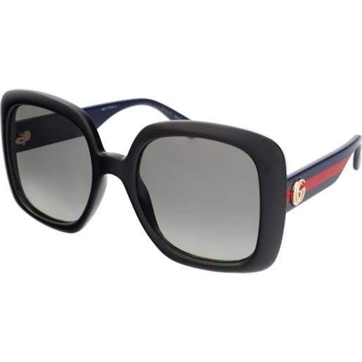 Gucci gg0713s 001 | occhiali da sole graduati o non graduati | prova online | plastica | oversize, quadrati, ovali / ellittici | nero | adrialenti