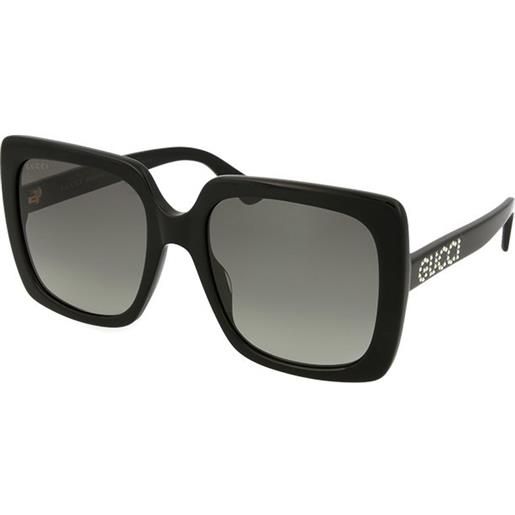 Gucci gg0418s 001 | occhiali da sole graduati o non graduati | prova online | plastica | oversize, ovali / ellittici | nero | adrialenti