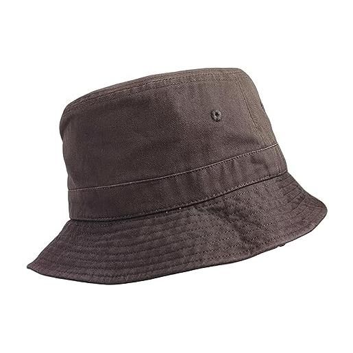 NOGRAX cappello da pescatore grande taglia bucket hat uomini cotone bucket hat uomini donne sun visor hat-grigio nero-xl 60-62cm