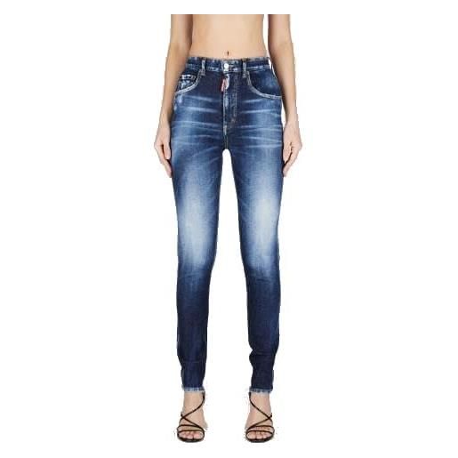 DSQUARED2 jeans donna autunno/inverno s75lb0813s30805 470 high waist twiggy jean blu 42