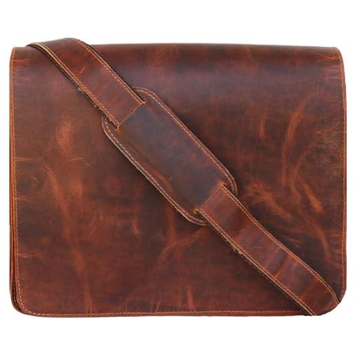 Jaald 13 inch genuine light weight vintage leather full flap men's macbook laptop. . . 