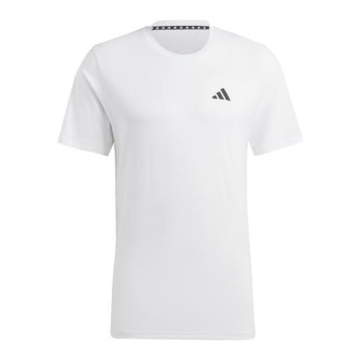 Adidas ic7440 tr-es fr t t-shirt uomo white/black taglia l