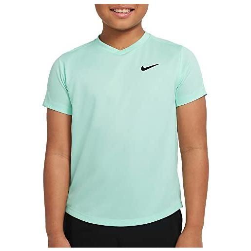 Nike court dri-fit victory t-shirt manica corta tennis bambino 8-16 cv7565 379 s