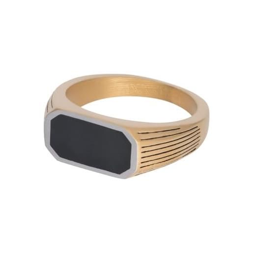 iXXXi men anello con sigillo da uomo bmw oro mat | dimensione 20, acciaio inossidabile, nessuna pietra preziosa
