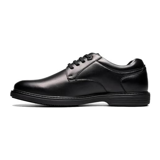 Nunn Bush wade work-scarpe oxford con punta semplice, uomo, nero, 42 eu