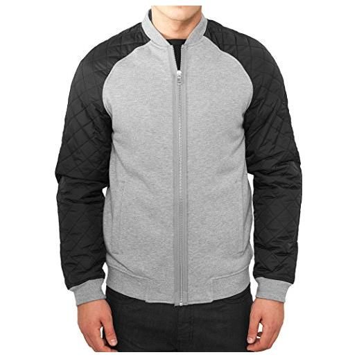 Urban Classics diamond nylon sweatjacket giacca, multicolore (gry/blk 119), small uomo