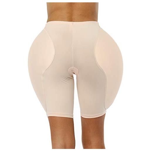 BIMEI 2ps spugna crossdressing hip pads imbottito donne butt hip up imbottito enhancer adatto t3 (m, beige)