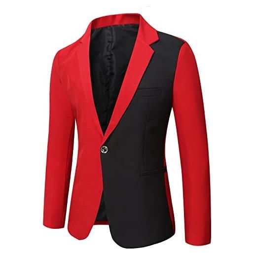 CUTeFiorino blazer uomo rosso nero blazer uomo cotone casual giacca uomo giacca uomo giacca giacca uomo performance abito uomo uomo verde tuta uomo nero host giacca elegante, rot77, m