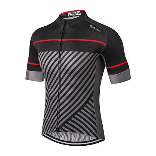 JPOJPO ciclismo jersey uomini manica corta camicie bicicletta giacca con tasche biking vestiti, cd1593, xl
