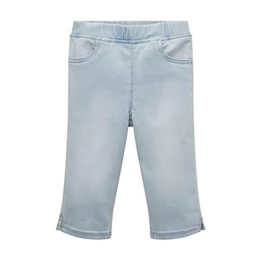 TOM TAILOR 1031826 capri jeans, 10119-used mid stone blue denim, 104 bambine e ragazze