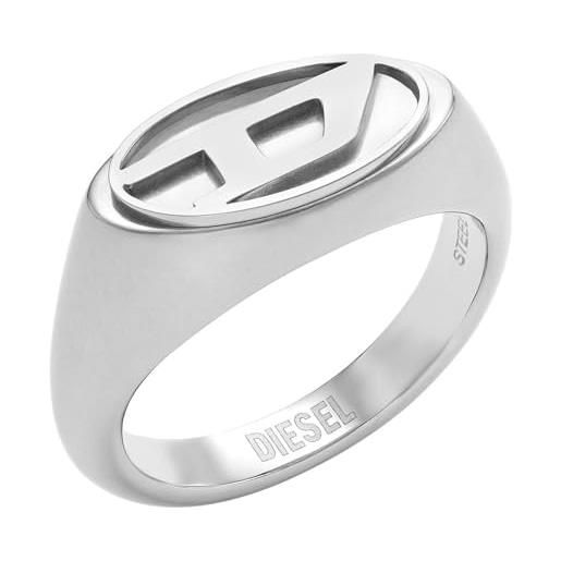 Diesel anello da uomo in acciaio inox 32025878, misura unica, acciaio inossidabile, nessuna pietra preziosa