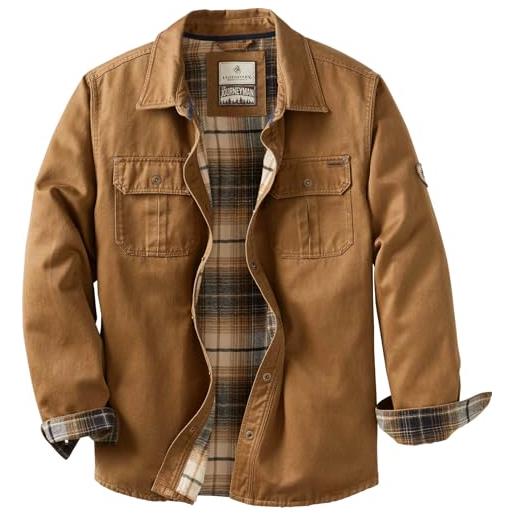 Legendary Whitetails journeyman rugged giacca camicia, asfalto, l uomo