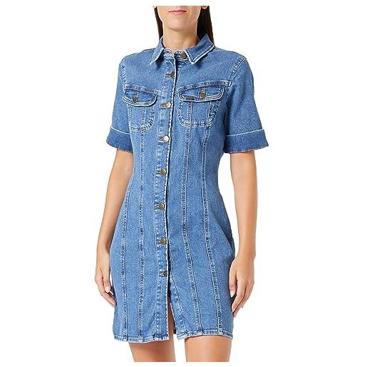 Lee rider shirt dress abito casual, blu, s donna