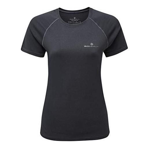 Ronhill wmn's core s/s - maglietta a maniche corte da donna, donna, t-shirt a maniche corte, rh-005195, carbone marl, 10