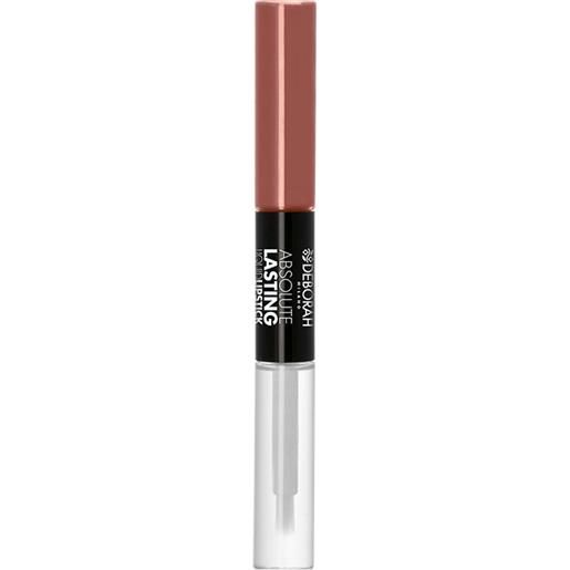 DEBORAH absolute lasting liquid lipstick 9 real nude duo effect matt+gloss