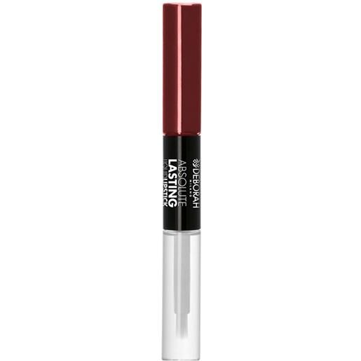 DEBORAH absolute lasting liquid lipstick 18 plum rose duo effect matt+gloss