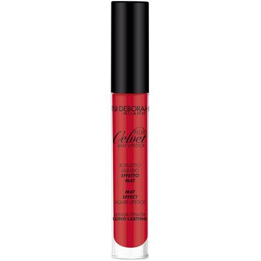 DEBORAH fluid velvet mat lipstick 06 iconic red rossetto idratante 18h