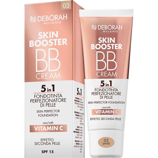 DEBORAH skin booster bb cream 5in1 spf15 03 sand idratante illuminante 30 ml