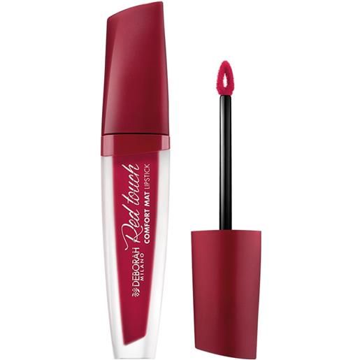 DEBORAH red touch comfort mat lipstick 18 iconic red nutriente no transfer