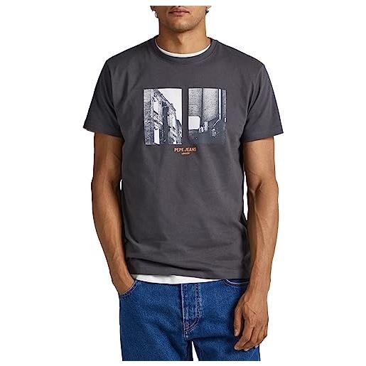 Pepe Jeans worth, t-shirt uomo, grigio (thunder), xl