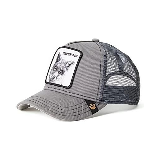 Goorin Bros. cappello da baseball da uomo the farm a-frame, trucker silver fox grey-#27194, 62