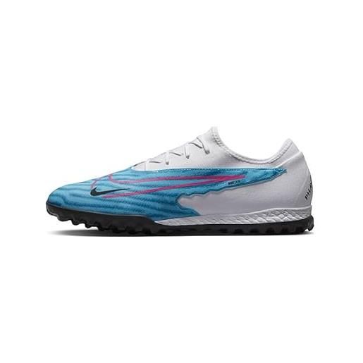 Nike react phantom gx pro tf, sneaker uomo, baltic blue/pink blast-white-laser blue, 36.5 eu